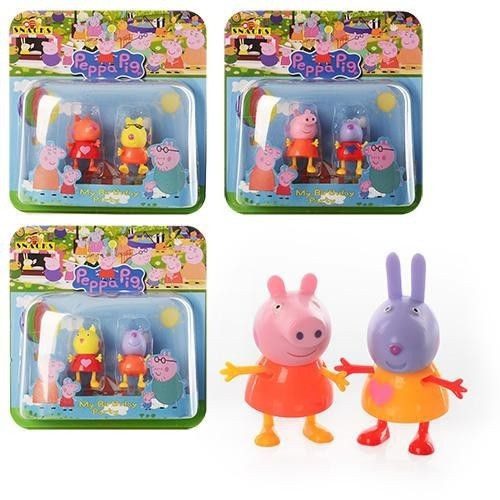 Набір фігурок Свинка Пеппа і друзі TBG 8002 рухаються руки ноги ігрові фігурки пластикові дитяча іграшка - 1