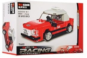 Дитячий пластиковий конструкт Гоночні машини Decool 22019-22022, Racing mini 94-104 дет - 6