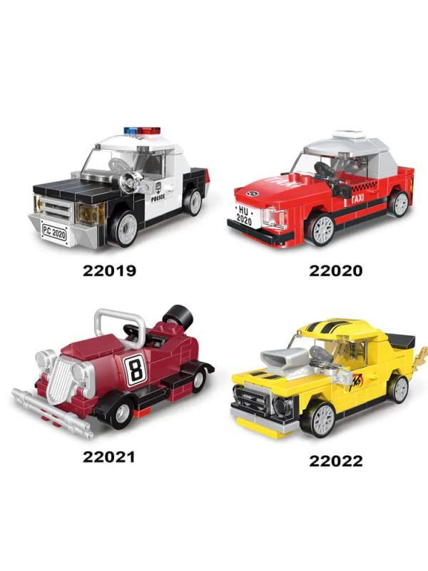 Дитячий пластиковий конструкт Гоночні машини Decool 22019-22022, Racing mini 94-104 дет - 2