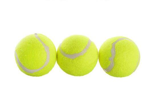 М'ячі для великого тенісу MS 0234 набір тенісних м'ячиків 3 шт. 6 см. для дітей та дорослих дорослих спорт - 1