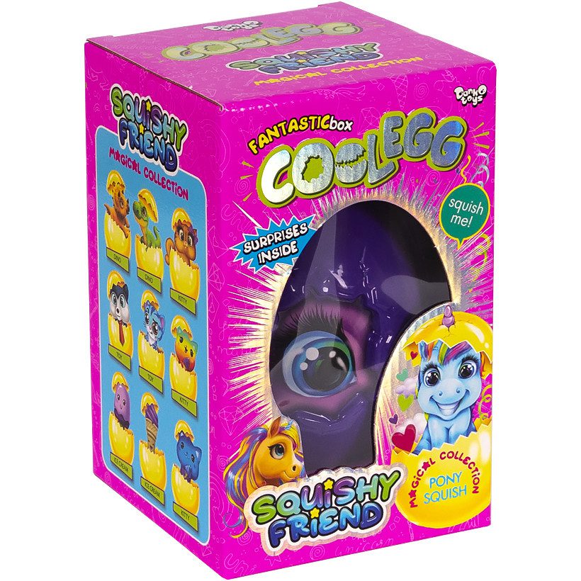 Набір креативної творчості Cool Egg Danko Toys CE-02 пісок тісто слайм сніг орбізи сквіш для дітей яйце маленьке - 7