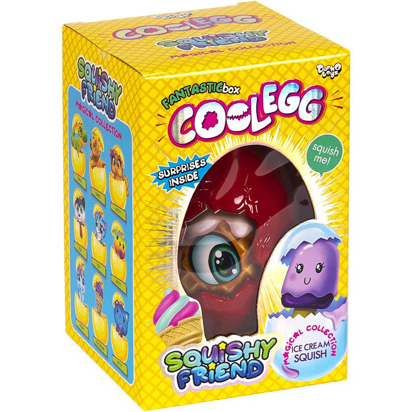 Набір креативної творчості Cool Egg Danko Toys CE-02 пісок тісто слайм сніг орбізи сквіш для дітей яйце маленьке - 6