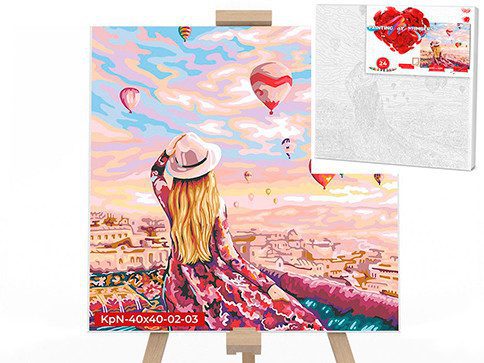Картина за номерами PAINTING BY NUMBERS Danko Toys KpNe-40х40-02 дитячий набір творчості для дітей - 6