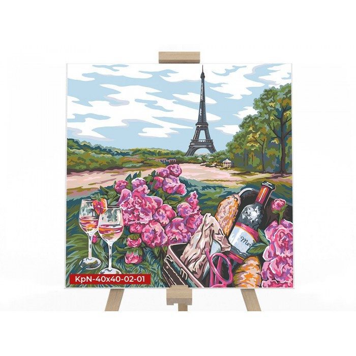 Картина за номерами PAINTING BY NUMBERS Danko Toys KpNe-40х40-02 дитячий набір творчості для дітей - 1