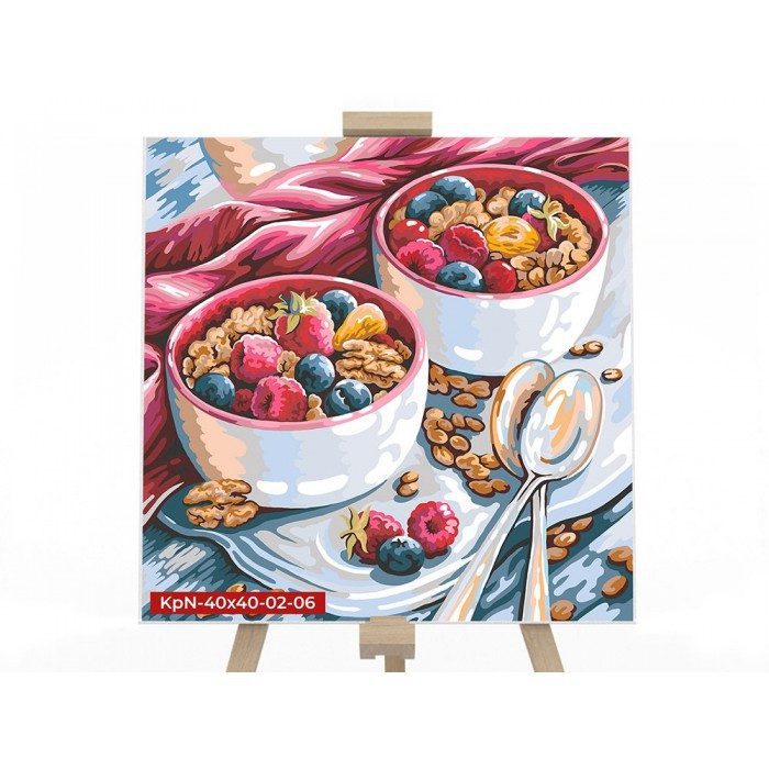 Картина за номерами PAINTING BY NUMBERS Danko Toys KpNe-40х40-02 дитячий набір творчості для дітей - 10