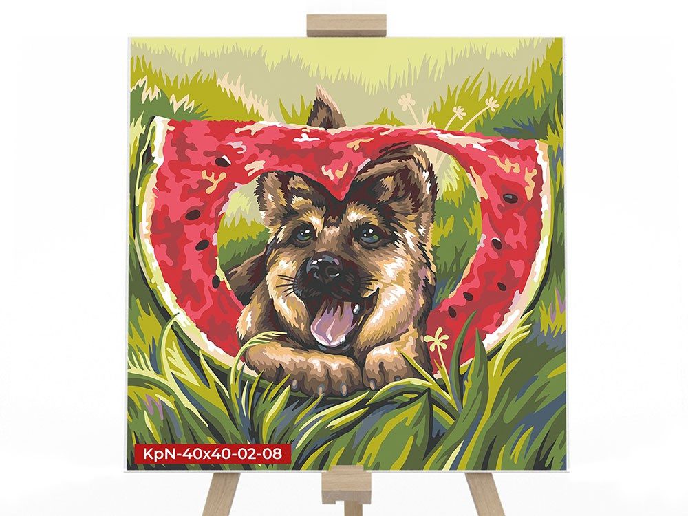 Картина за номерами PAINTING BY NUMBERS Danko Toys KpNe-40х40-02 дитячий набір творчості для дітей - 3