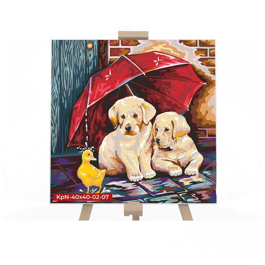 Картина за номерами PAINTING BY NUMBERS Danko Toys KpNe-40х40-02 дитячий набір творчості для дітей - 9