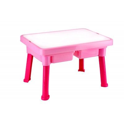 Ігровий столик 7853 ТехноК 2в1 дитячий пластиковий для піску фломастер маркер мольберт розвиваюча іграшка для дівчаток - 1