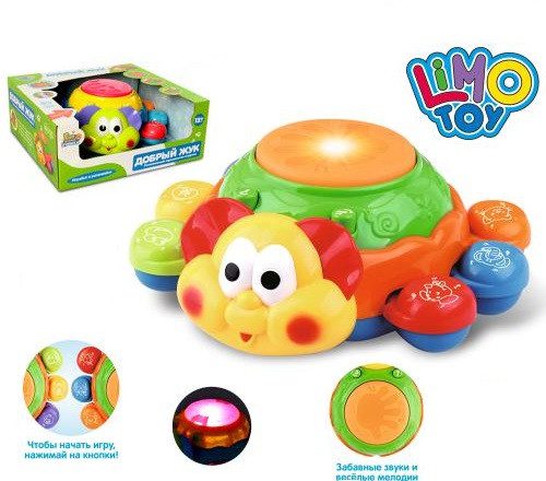 Добрий Жук 7259 UA музична іграшка навчальна їздить танцює кнопки світло звук мелодія для дітей - 3