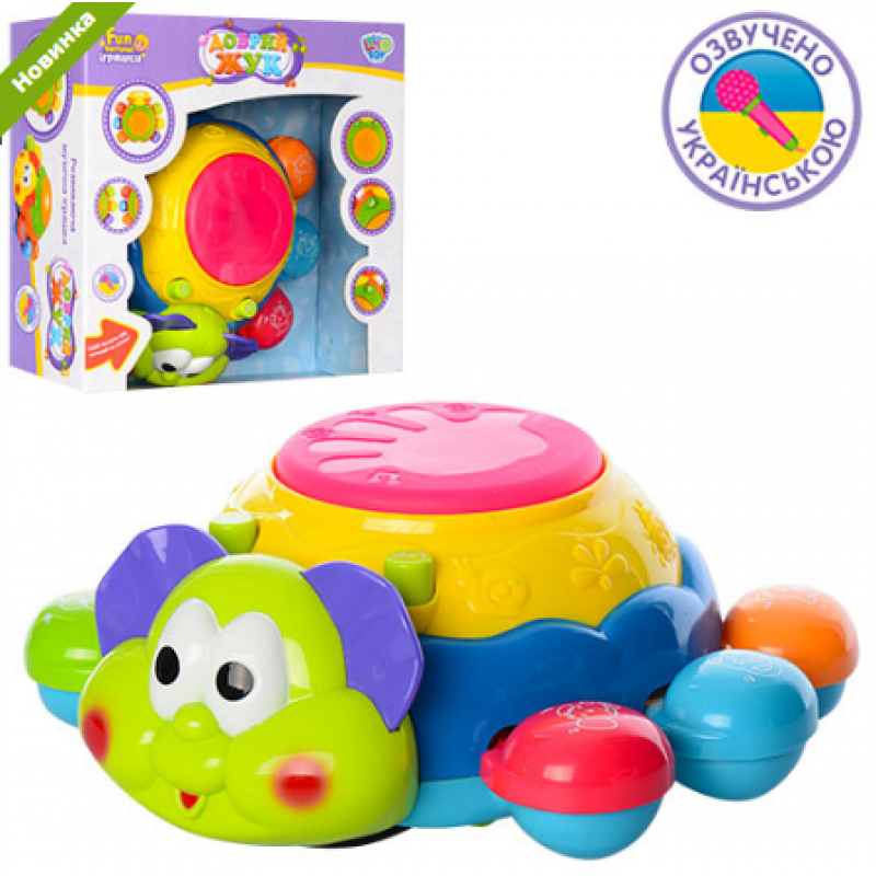 Добрий Жук 7259 UA музична іграшка навчальна їздить танцює кнопки світло звук мелодія для дітей - 2