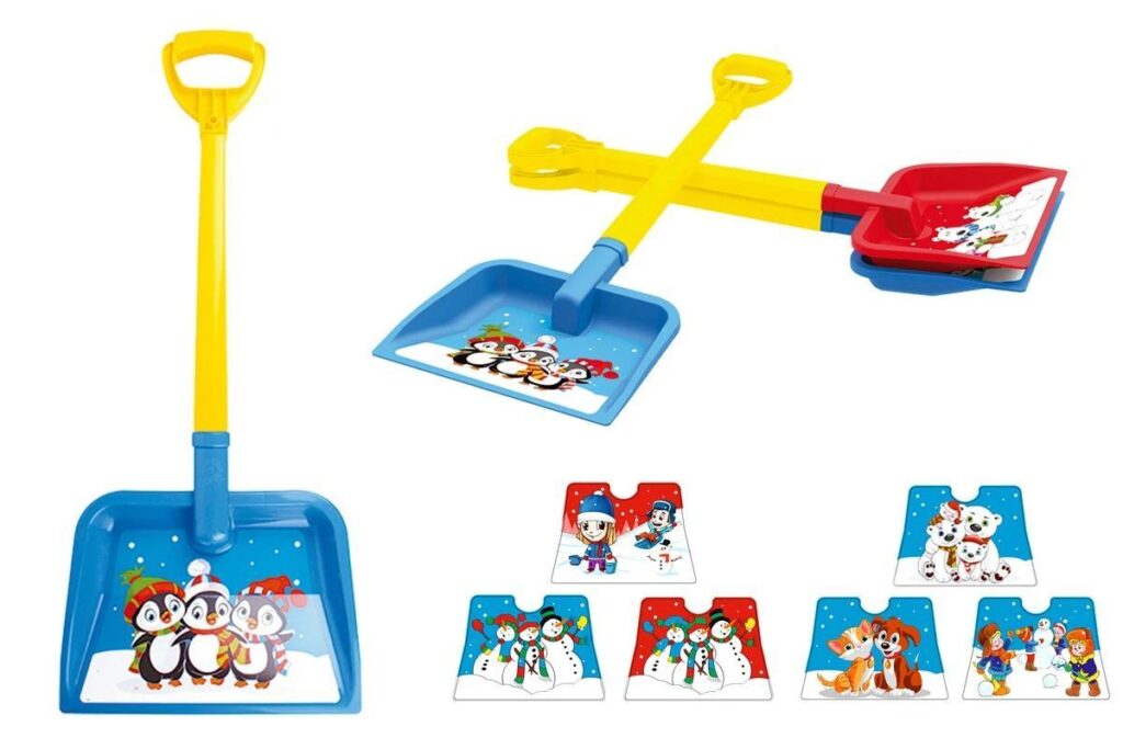 Іграшка Лопатка А ТехноК 3398 дитяча пластикова велика з ручкою для дітей у пісочницю для снігу - 1