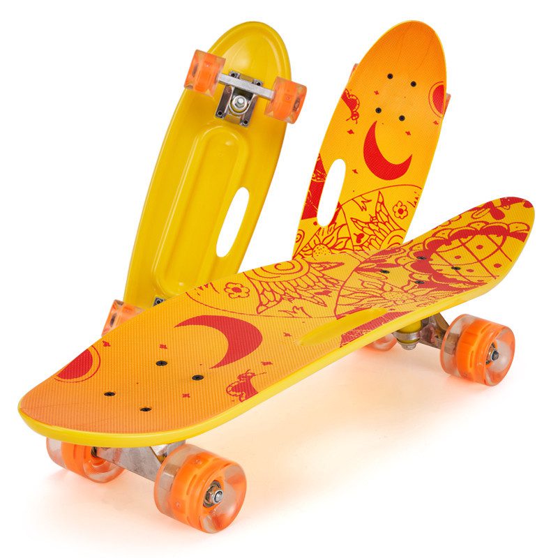 Скейт із ручкою Penny Board 885 світяться колеса Пенні борд 26” пластиковий дитячий скейтборд для дітей підлітків - 2