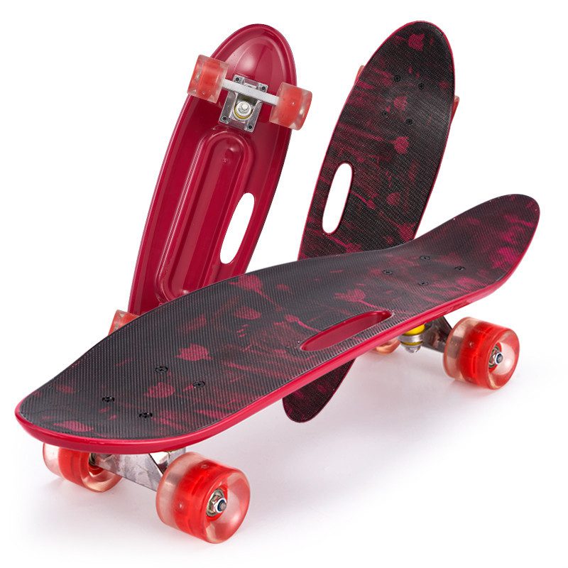 Скейт із ручкою Penny Board 885 світяться колеса Пенні борд 26” пластиковий дитячий скейтборд для дітей підлітків - 4