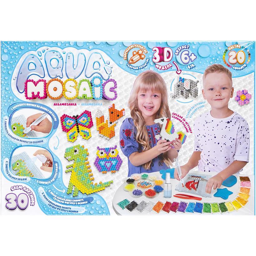 Набір креативної творчості Aqua Mosaic Аква Мозаїка АМ-01-01 Danko Toys (великий), 3D фігури - 1
