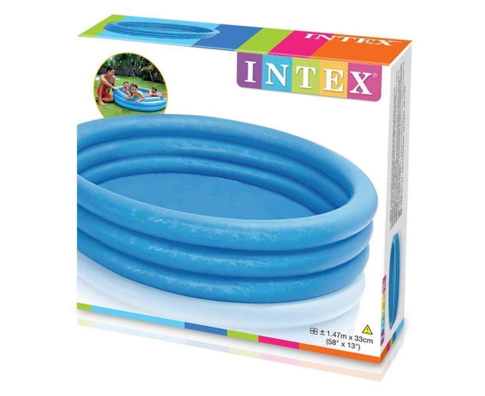 Дитячий круглий надувний басейн Intex 58426 об'єм 330 л, 147 х 33 см, відпочинок, басейн для дому, літо відпустка - 3