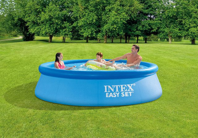 Великий басейн для всієї родини Intex 28120 об'єм 3853 л, 305 х 76 см, сімейний басейн, домашній басейн, літо - 2