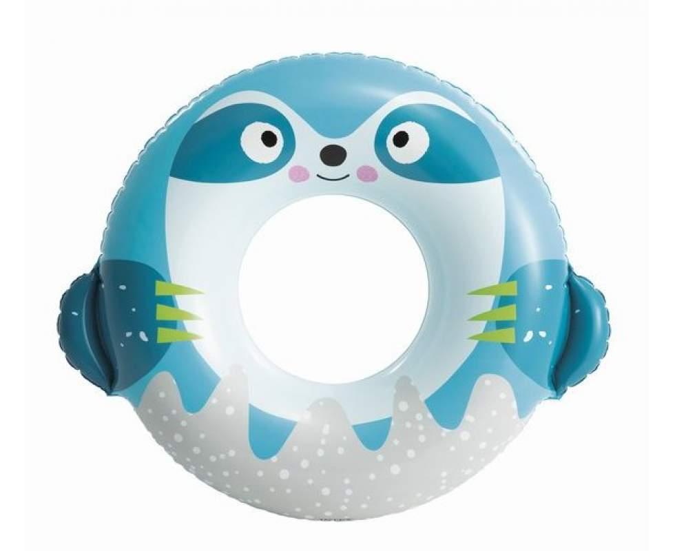 Дитяче надувне коло «Тварини» Intex 59266, 84х76 см, з вушками, яскраве, відпустка, з очками, море, басейн - 5