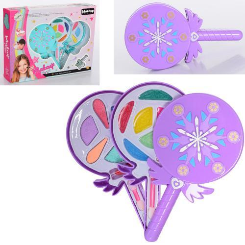 Набір дитячої косметики Чарівна паличка 1958A2-2-3 тіні для повік помада блиск пензлик 2 яруси для дівчаток - 1