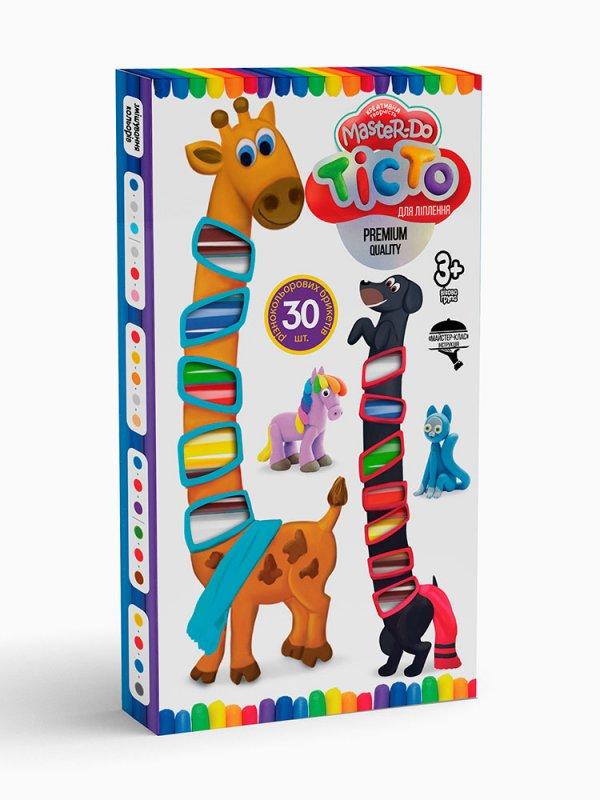 Креативна творчість Тісто для ліплення MASTER DO Danko Toys TMD-19-01U набір 30 кольорів тісто пластилін для дітей - 1