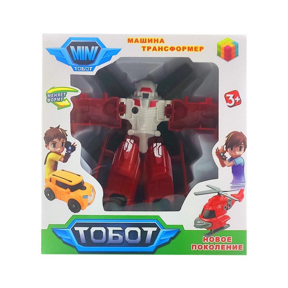 Іграшка Трансформер Тобот 339-12 Tobot робот+транспорт 11 см дитячий рухається іграшка для дітей - 3