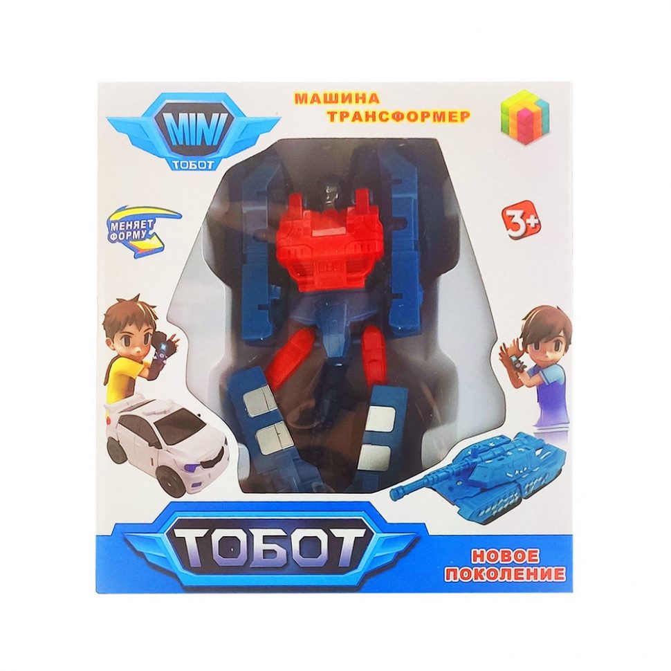 Іграшка Трансформер Тобот 339-12 Tobot робот+транспорт 11 см дитячий рухається іграшка для дітей - 4