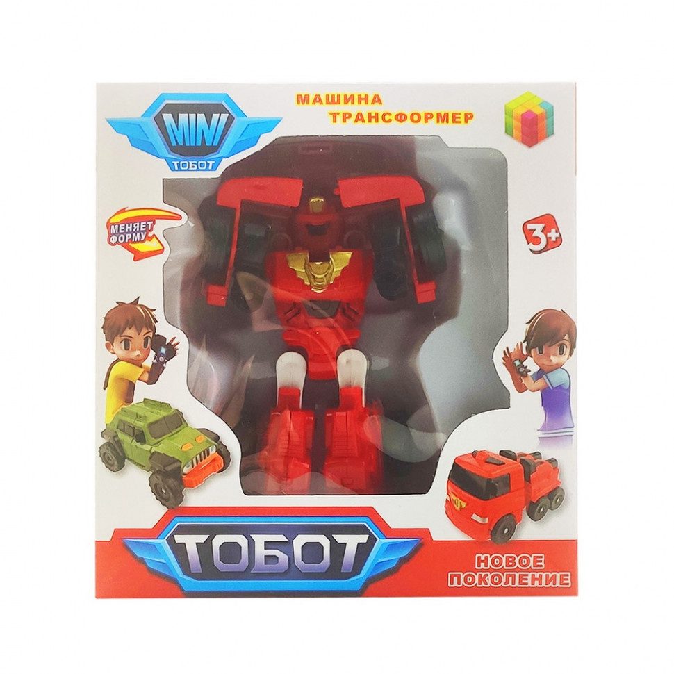 Іграшка Трансформер Тобот 339-12 Tobot робот+транспорт 11 см дитячий рухається іграшка для дітей - 6
