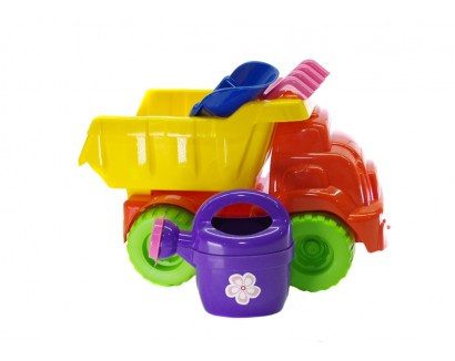 Пісочний набір №2 Doloni Toys 013565 машина лопатка граблі лійка дитяча іграшка для гри з піском - 3