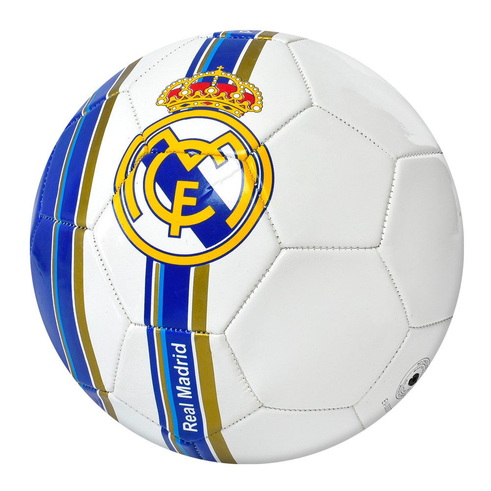М'яч футбольний EV 3337 Real Madrid клуб ПВХ 1,8 мм 300 г розмір 5 для дітей дорослих спорт реал мадрид - 1
