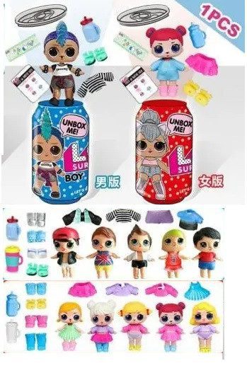 Лялька L.O.L. Surprise у баночці АА 211 лялька газованка Pepsi Coca Cola хлопчик та дівчинка іграшка дитяча для дітей ЛОЛ 12 см - 4