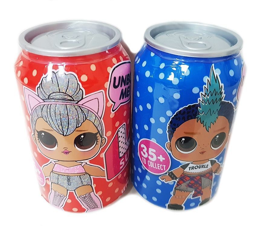 Лялька L.O.L. Surprise у баночці АА 211 лялька газованка Pepsi Coca Cola хлопчик та дівчинка іграшка дитяча для дітей ЛОЛ 12 см - 6