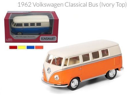 Модель автобус Kinsmart VOLKSWAGEN (1962) 5'' KT5377W інерційні машинки іграшки для дітей Кінсмарт - 1