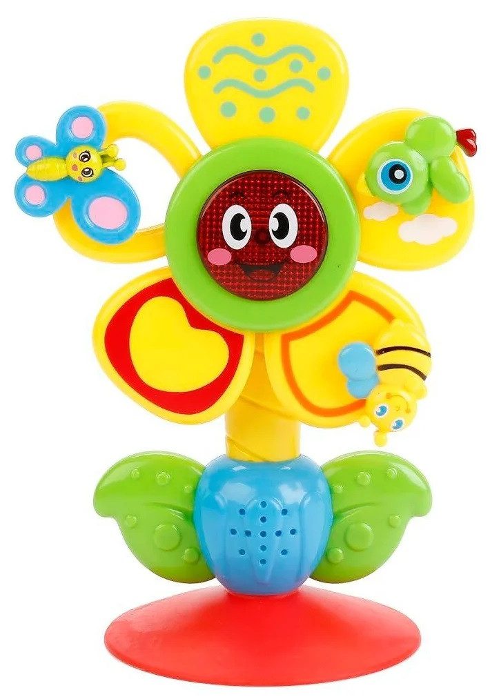 Музична квіточка 36687 брязкальце тріскачка на присосці світло звук TK Union Group іграшка для малюків - 1