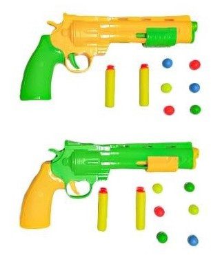 Пістолет 302-5 з кульками та присосками іграшкова дитяча зброя для хлопчиків - 1