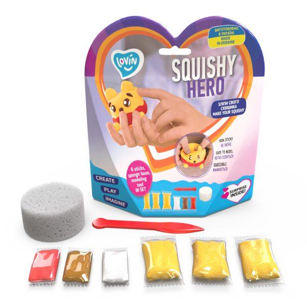 Набір для ліплення з повітряним пластиліном Squishy Squiny Pooh ТМ Lovin 70128 сквіш Вінні Пух м'ялка антистрес Ловін - 2