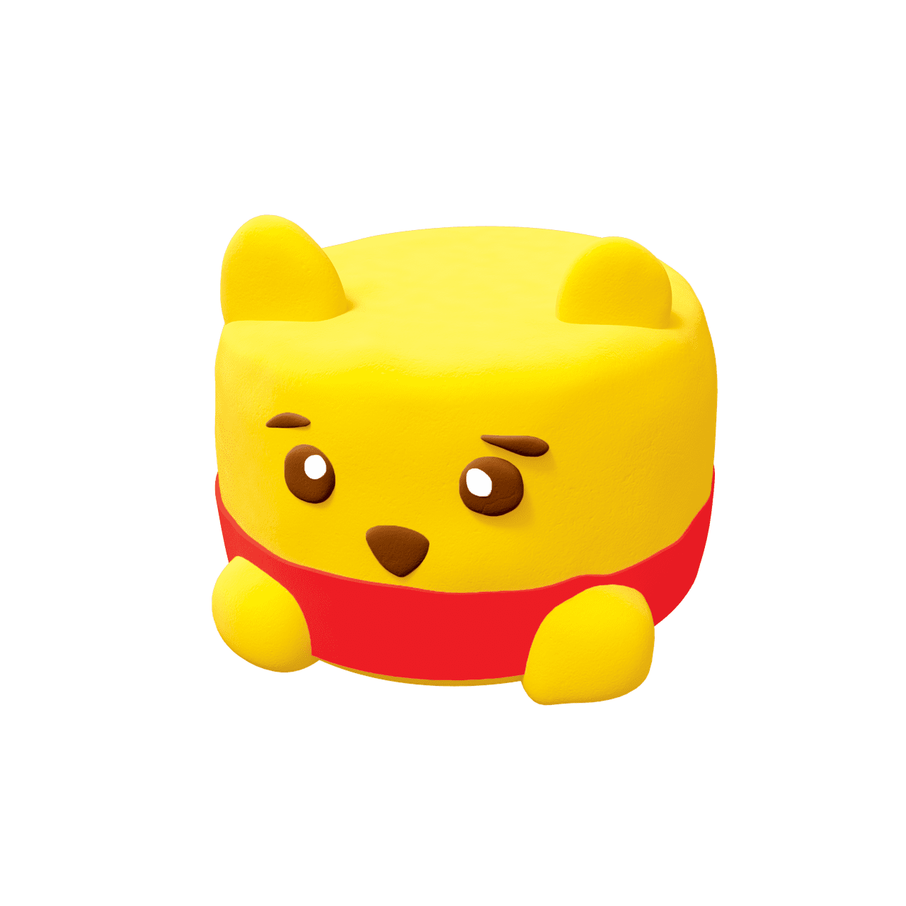 Набір для ліплення з повітряним пластиліном Squishy Squiny Pooh ТМ Lovin 70128 сквіш Вінні Пух м'ялка антистрес Ловін - 1