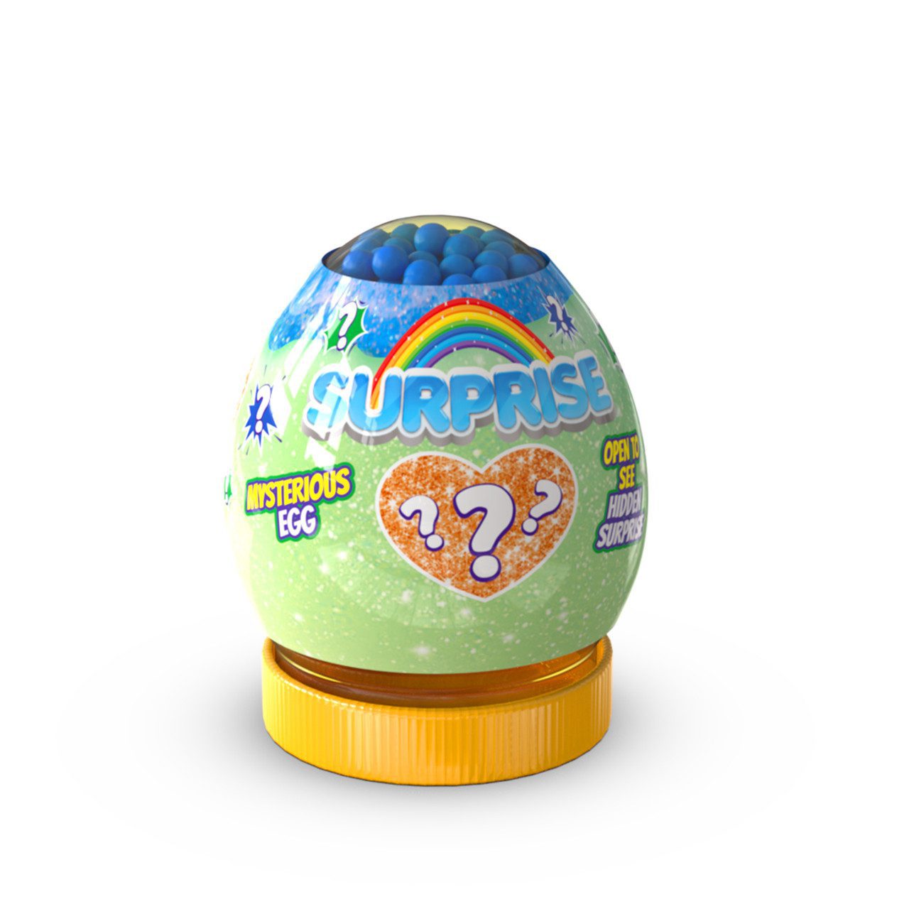 Іграшка-антистрес Surprize Egg ТМ Lovin 80135 яйце сюрприз 130 мл. лизун слайм жмакати для дітей - 3