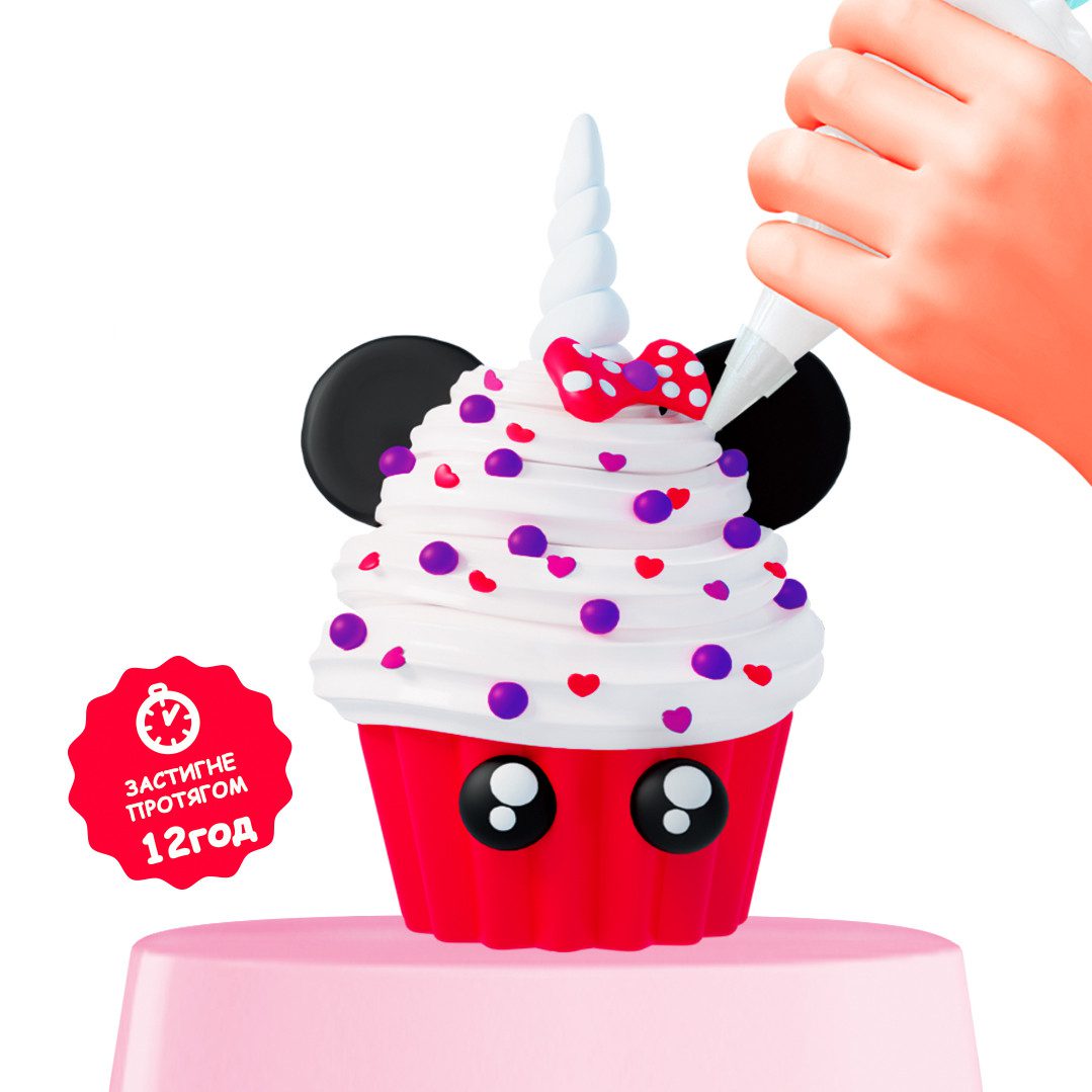 Набір для кулінарної творчості Candy Cream Mousecorn Cupcake 75004 кекс ліплення блискітки пластилін ОКТО - 1