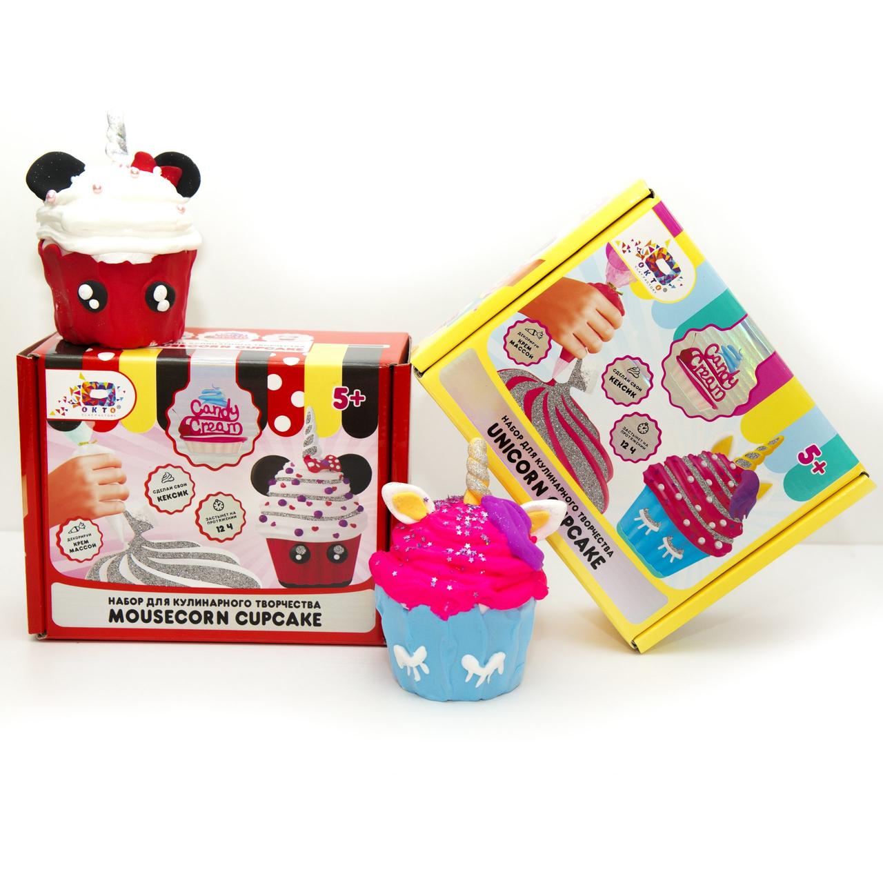 Набір для кулінарної творчості Candy Cream Mousecorn Cupcake 75004 кекс ліплення блискітки пластилін ОКТО - 4