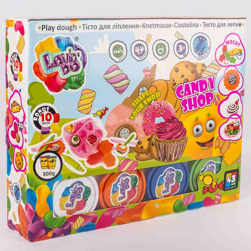 Набір тіста для ліплення Майстерня солодощів ТМ Lovin'Do 11017 Candy Shop 3D формочки посуд пластилін Ловін До - 2