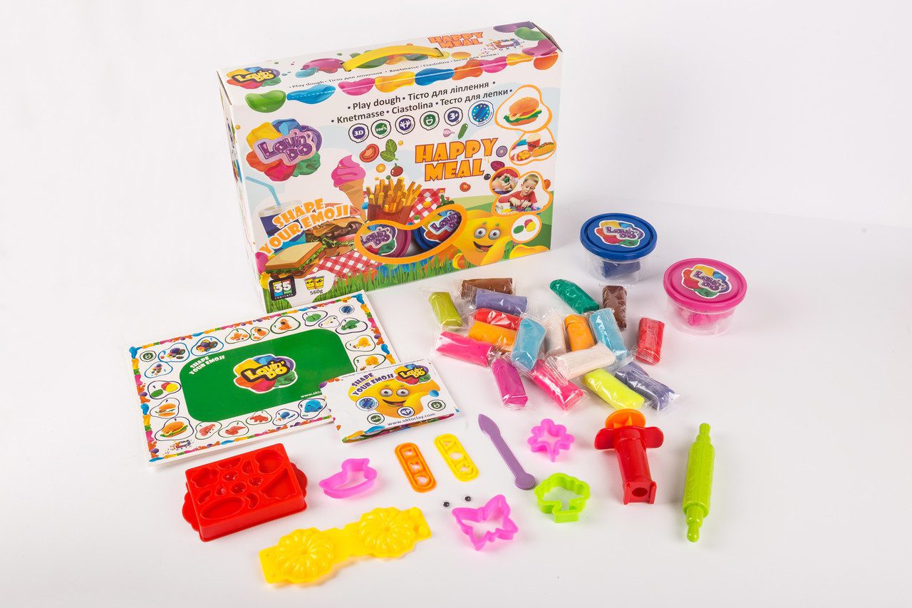 Набір тіста для ліплення Хеппі Міл ТМ Lovin'Do 11006 Happy Meal 3D молд формочки шприц пластилін Ловін До - 5