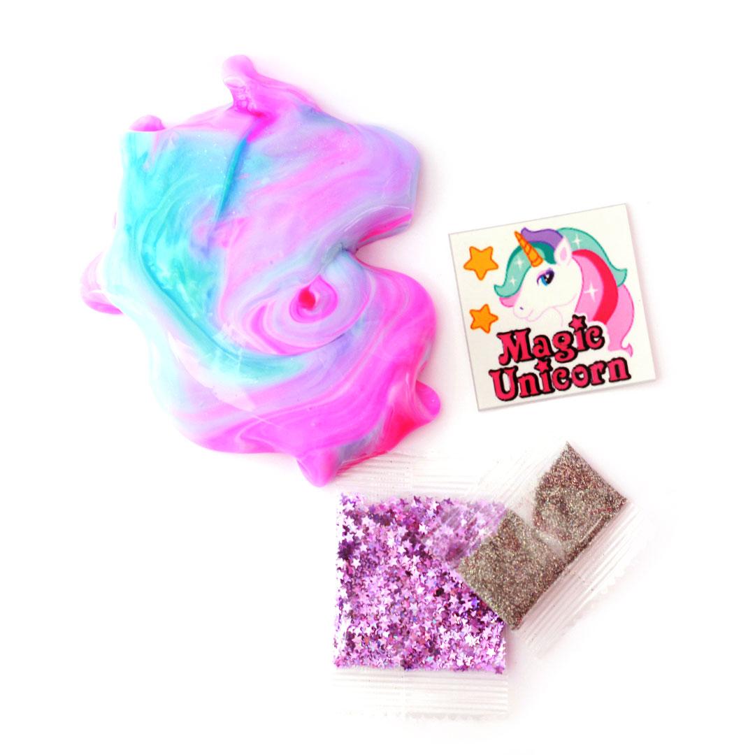 Лизун-антистрес Magic Unicorn TM Mr.Boo 80092 з блискітками в банці 80 мл. слайм єдиноріг іграшка ОКТО - 2