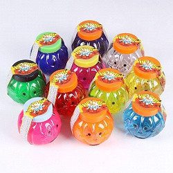 Лизун-антистрес Гарбуз міксTM Mr.Boo 80057 неоновий 3 мурахи в банці 80 мл. слайм іграшка ОКТО - 4