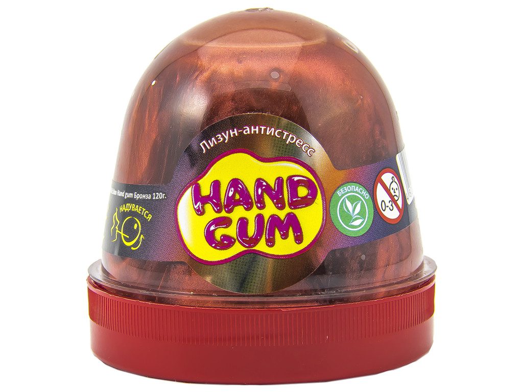 Лизун-антистрес ТМ Mr.Boo Hand gum 80106 Бордо Жуйка для рук у банці 120 г слайм м'ялка тягучка іграшка ОКТО - 1