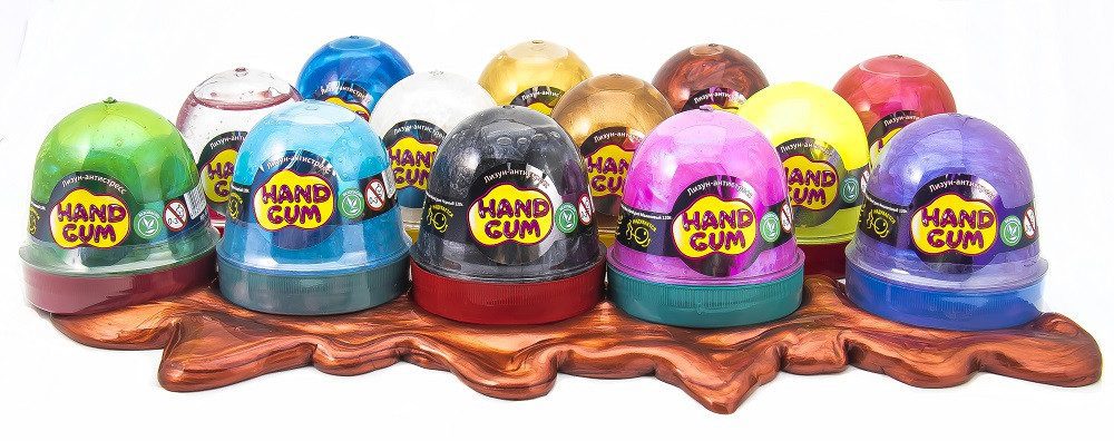 Лизун-антистрес ТМ Mr.Boo Hand gum 80103 Бронза Жуйка для рук у банці 120 г слайм м'ялка тягучка іграшка ОКТО - 3