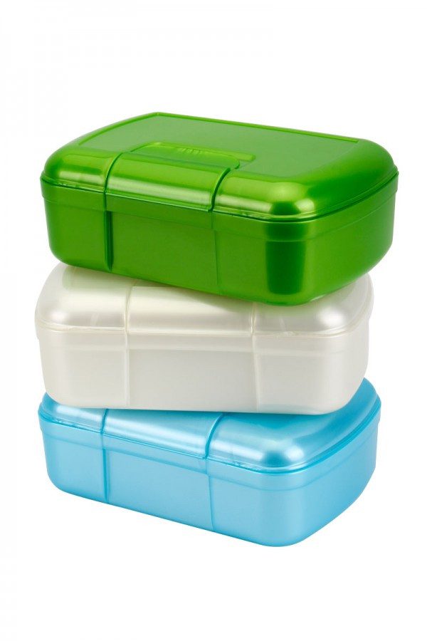 Ланч бокс ТехноК 7808 дитячий яскравий пластиковий контейнер для обідів їжі для школи