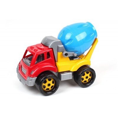 Автоміксер ТехноК 5408 бетонозмішувач обертається барабан велика машинка іграшка дитяча спецтранспорт Титан - 1