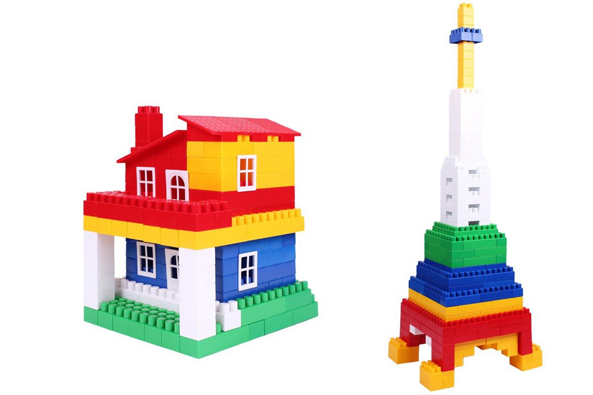 Дитячий пластиковий блочний конструктор Техно 6 ТехноК 0540, 380 деталей у пакеті розвиваючий для дітей - 5