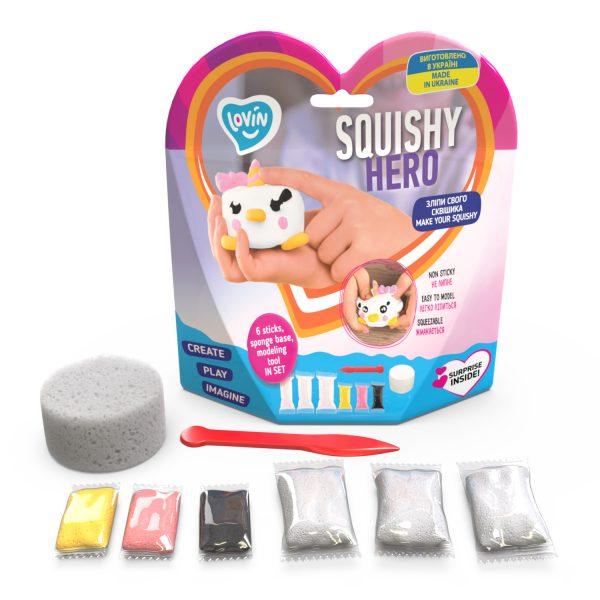 Набір для ліплення з повітряним пластиліном Squishy Teency-Weensy ТМ Lovin 70129 сквіш м'ялка антистрес ОКТО Okto - 1