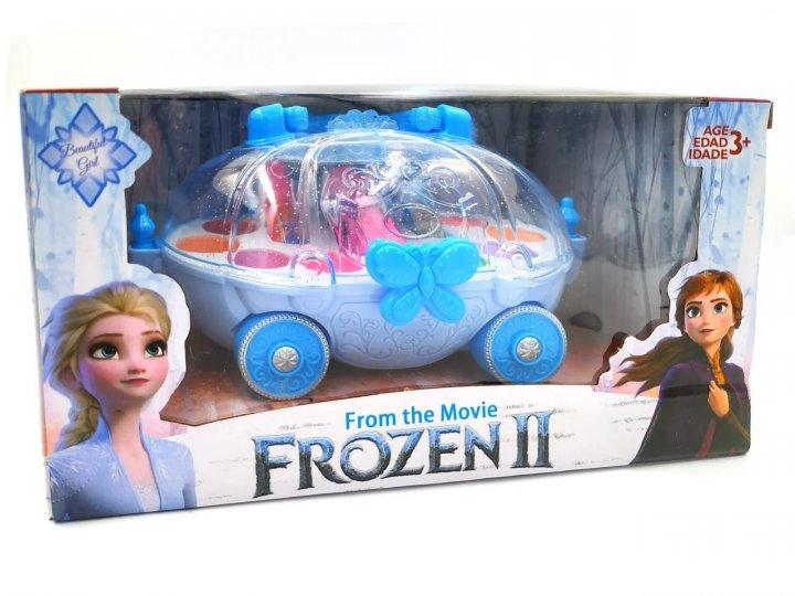 Набір дитячої косметики Карета CS 68 E 4 Frozen тіні рум'яна блиск для губ лак 2 яруси косметика для дівчаток - 3