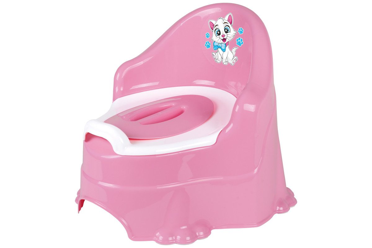 Дитячий горщик анатомічний 5156 крісло спинка знімний внутрішній контейнер кришка для малюків - 3